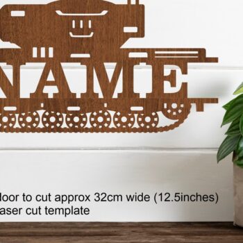 Intra απο ξύλο plywood 3mm-4mm πάχος – Πρότυπο κοπής λέιζερ Sin Name Tank Δίασταση 20x20 cm INTRAFABR-76642412 - Image 2