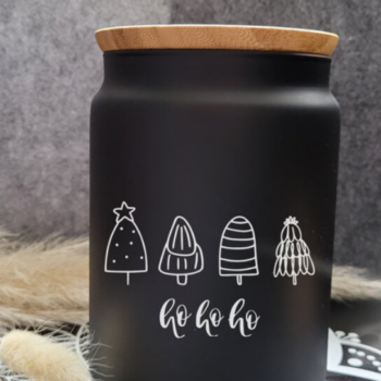 Intra απο ξύλο plywood 3mm-4mm πάχος – Χριστουγεννιάτικα δέντρα Hohoho Γερμανικά Δίασταση  20x20 cm INTRAFABR-107596423 - Image 3