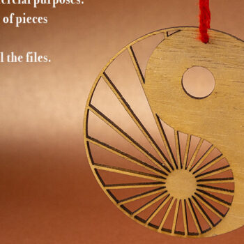 Intra απο ξύλο plywood 3mm-4mm πάχος – Tao Tree Ball διανυσματικό αρχείο για. Δίασταση  20x20 cm INTRAFABR-82630017 - Image 5