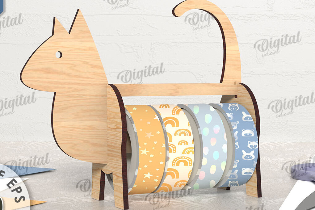 Intra απο ξύλο plywood 3mm-4mm πάχος – Tape Organizer. Γάτα Δίασταση  20x20 cm INTRAFABR-108024738