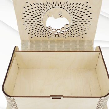 Intra απο ξύλο plywood 3mm-4mm πάχος – Κουτί Ταρώ Δίασταση  20x20 cm INTRAFABR-30329602 - Image 2