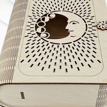 Intra απο ξύλο plywood 3mm-4mm πάχος – Κουτί Ταρώ Δίασταση  20x20 cm INTRAFABR-30329602 - Image 3