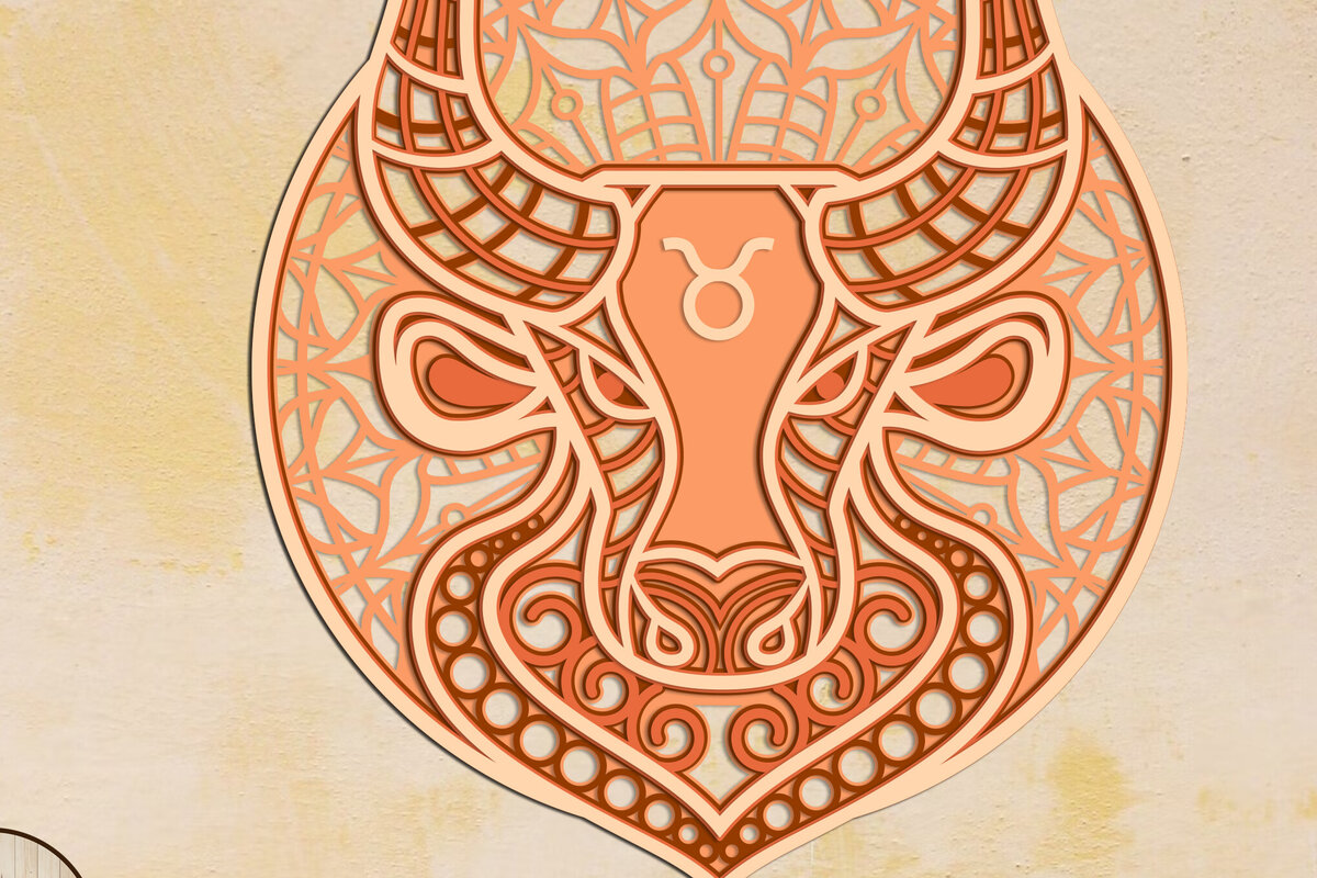 Intra απο ξύλο plywood 3mm-4mm πάχος – Taurus Decor Panel, Zodiac Δίασταση  45x45 cm INTRAFABR-100750441