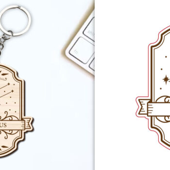 Intra απο ξύλο plywood 3mm-4mm πάχος – Κοπή Laser Μπρελόκ Taurus | Ζώδιο Δίασταση  5x5 cm INTRAFABR-98419250 - Image 1