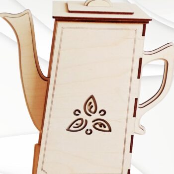 Intra απο ξύλο plywood 3mm-4mm πάχος – Κουτί φακελάκι τσαγιού,  τσαγιέρας για Δίασταση  20x20 cm INTRAFABR-69862301 - Image 1