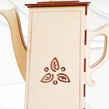 Intra απο ξύλο plywood 3mm-4mm πάχος – Κουτί φακελάκι τσαγιού,  τσαγιέρας για Δίασταση  20x20 cm INTRAFABR-69862301 - Image 3