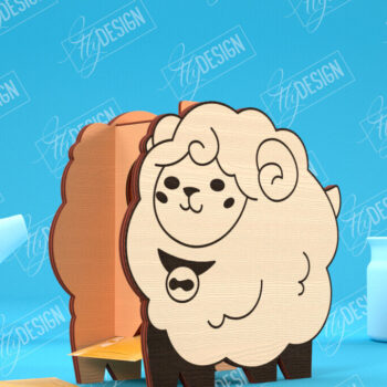 Intra απο ξύλο plywood 3mm-4mm πάχος – Πακέτο κοπής με λέιζερ με δοσομετρική σακούλα τσαγιού | CNC Δίασταση  20x20 cm INTRAFABR-100322121 - Image 2