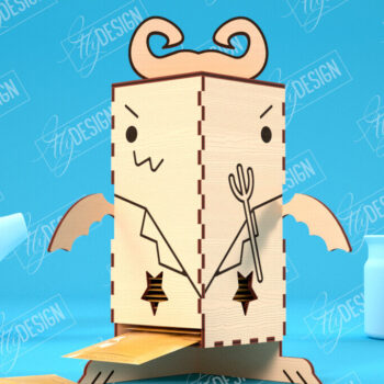 Intra απο ξύλο plywood 3mm-4mm πάχος – Πακέτο κοπής με λέιζερ με δοσομετρική σακούλα τσαγιού | CNC Δίασταση  20x20 cm INTRAFABR-100322121 - Image 7