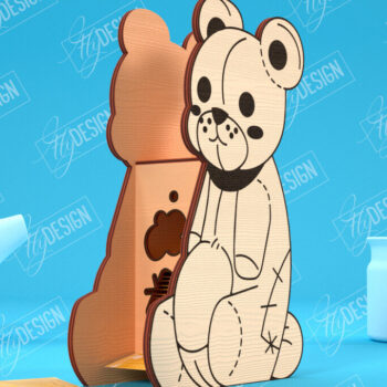 Intra απο ξύλο plywood 3mm-4mm πάχος – Πακέτο κοπής με λέιζερ με δοσομετρική σακούλα τσαγιού | CNC Δίασταση  20x20 cm INTRAFABR-100322121 - Image 11