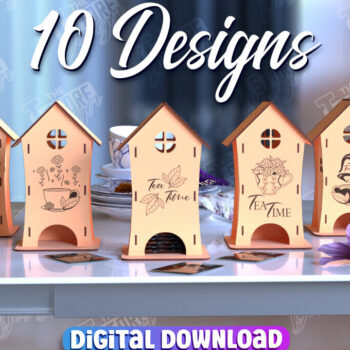 Intra απο ξύλο plywood 3mm-4mm πάχος – Δέσμη κοπής Laser Dispenser για φακελάκια τσαγιού Δίασταση  20x20 cm INTRAFABR-98212659 - Image 2