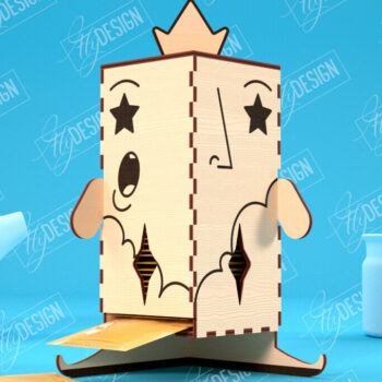 Intra απο ξύλο plywood 3mm-4mm πάχος – Δοχείο τσαγιού | Ξύλινο | CNC Δίασταση 20x20 cm INTRAFABR-100320836 - Image 1