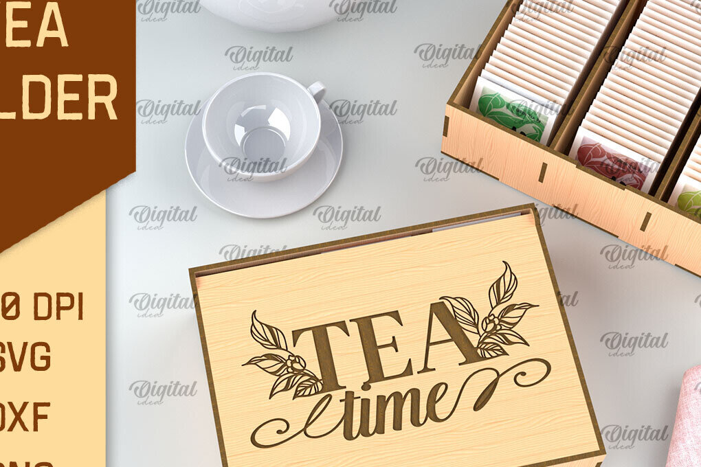 Intra απο ξύλο plywood 3mm-4mm πάχος – Κοπή λέιζερ κουτιού τσαγιού. Θήκη για φακελάκια τσαγιού Δίασταση  20x20 cm INTRAFABR-97301300