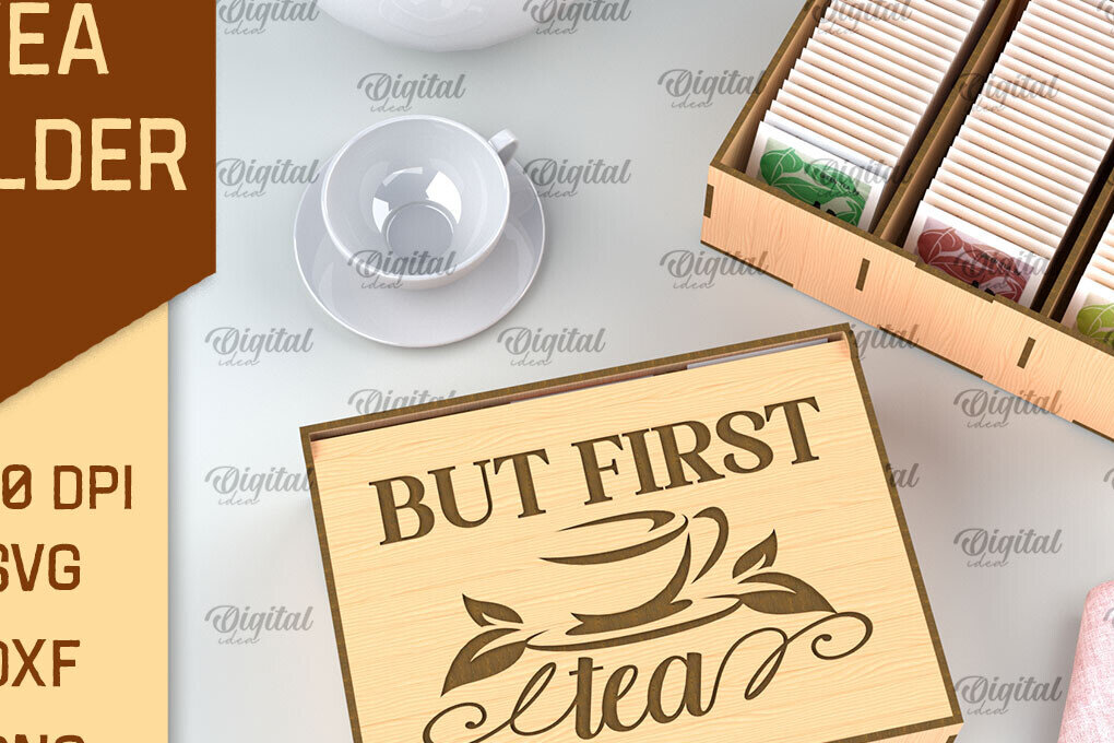 Intra απο ξύλο plywood 3mm-4mm πάχος – Κοπή λέιζερ κουτιού τσαγιού. Θήκη για φακελάκια τσαγιού Δίασταση  20x20 cm INTRAFABR-97301341