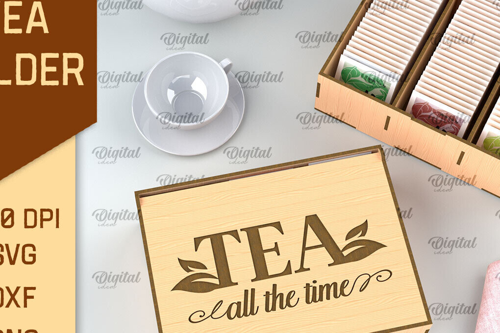 Intra απο ξύλο plywood 3mm-4mm πάχος – Κοπή λέιζερ κουτιού τσαγιού. Θήκη για φακελάκια τσαγιού Δίασταση  20x20 cm INTRAFABR-97301518