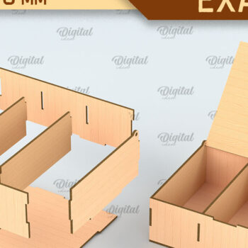 Intra απο ξύλο plywood 3mm-4mm πάχος – Κοπή λέιζερ κουτιού τσαγιού. Θήκη για φακελάκια τσαγιού Δίασταση  20x20 cm INTRAFABR-97301518 - Image 3