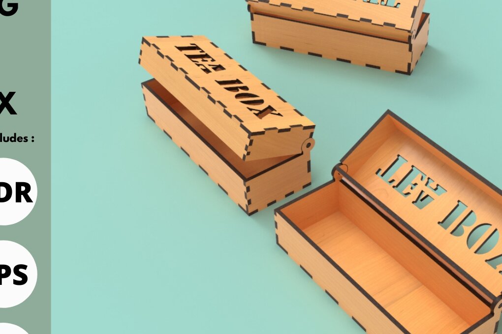 Intra απο ξύλο plywood 3mm-4mm πάχος – Κουτί τσαγιού | | Κοπή λέιζερ | Κουτί σερβιρίσματος Δίασταση  20x20 cm INTRAFABR-84160587