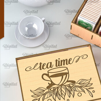 Intra απο ξύλο plywood 3mm-4mm πάχος – Κουτιά τσαγιού Δέσμη κοπής με λέιζερ. Φακελάκι τσαγιού Δίασταση  20x20 cm INTRAFABR-97306609 - Image 2