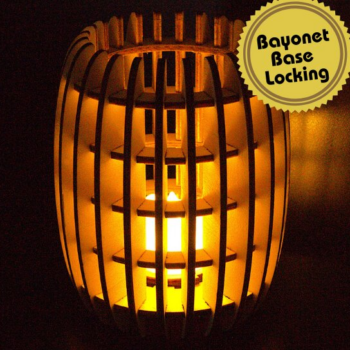 Intra απο ξύλο plywood 3mm-4mm πάχος – Φωτάκι Τσαγιού - Κηροπήγιο - Μπαγιονέτα Δίασταση  20x20 cm INTRAFABR-103029695 - Image 1