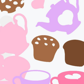 Intra απο ξύλο plywood 3mm-4mm πάχος – Tea Party Cake Topper Δίασταση  20x20 cm INTRAFABR-94092094 - Image 3