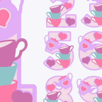 Intra απο ξύλο plywood 3mm-4mm πάχος – Tea Party Numbers 3D Δίασταση  20x20 cm INTRAFABR-77633293 - Image 2