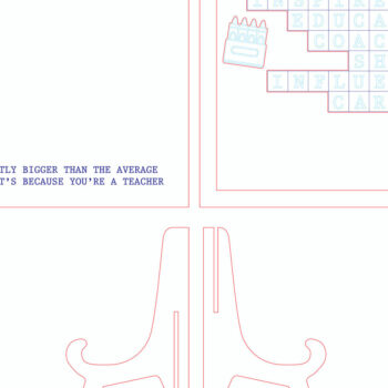 Intra απο ξύλο plywood 3mm-4mm πάχος – Αρχείο Laser Εκτίμησης Δασκάλου Δίασταση  20x20 cm INTRAFABR-99208525 - Image 3