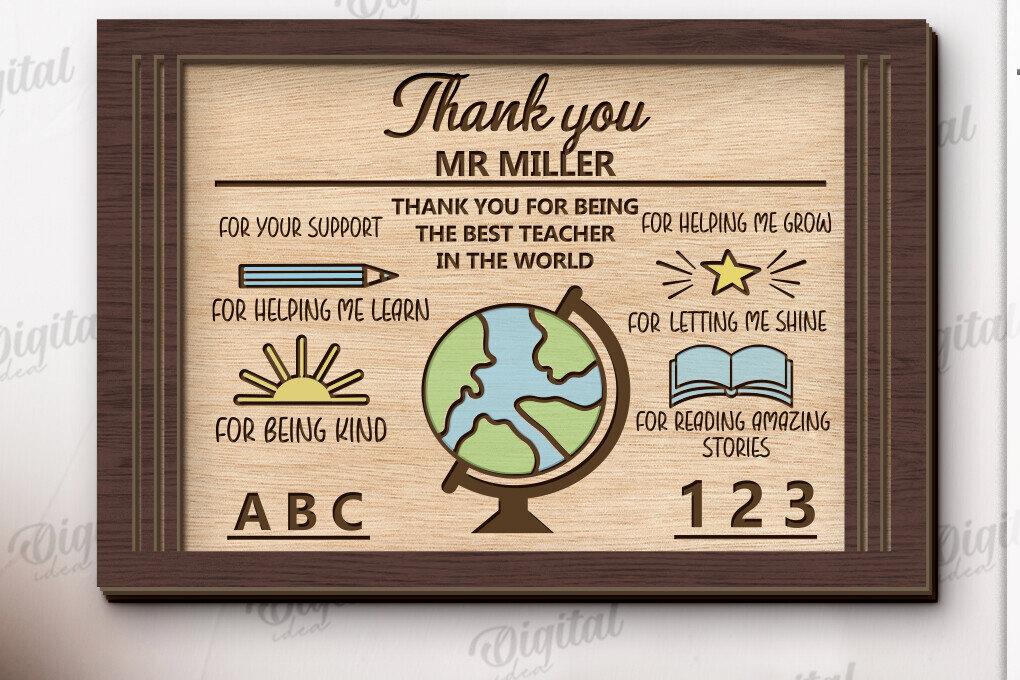 Intra απο ξύλο plywood 3mm-4mm πάχος – Εκτίμηση δασκάλου πλάκα κοπής με λέιζερ Δίασταση  20x20 cm INTRAFABR-120366161