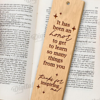 Intra απο ξύλο plywood 3mm-4mm πάχος – Δάσκαλος σελιδοδείκτης Αποκοπή με λέιζερ Δίασταση 20x20 cm INTRAFABR-119264018 - Image 1