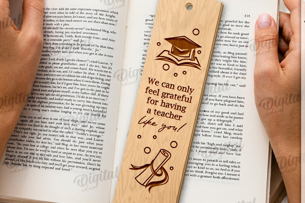 Intra απο ξύλο plywood 3mm-4mm πάχος – Δάσκαλος σελιδοδείκτης Αποκοπή με λέιζερ Δίασταση  20x20 cm INTRAFABR-119264089