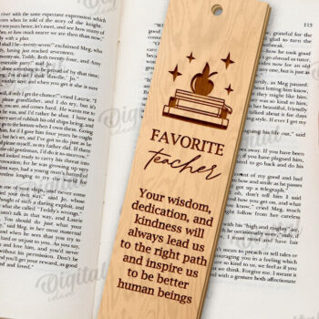 Intra απο ξύλο plywood 3mm-4mm πάχος – Δάσκαλος σελιδοδείκτης Αποκοπή με λέιζερ Δίασταση  20x20 cm INTRAFABR-119264122 - Image 1