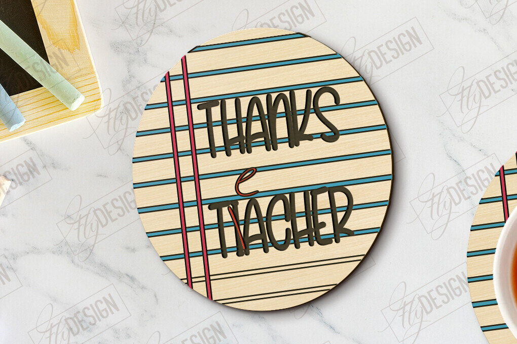 Intra απο ξύλο plywood 3mm-4mm πάχος – Δάσκαλος σουβέρ | Σχολείο | Κύπελλο σουβέρ Δίασταση  20x20 cm INTRAFABR-118349410