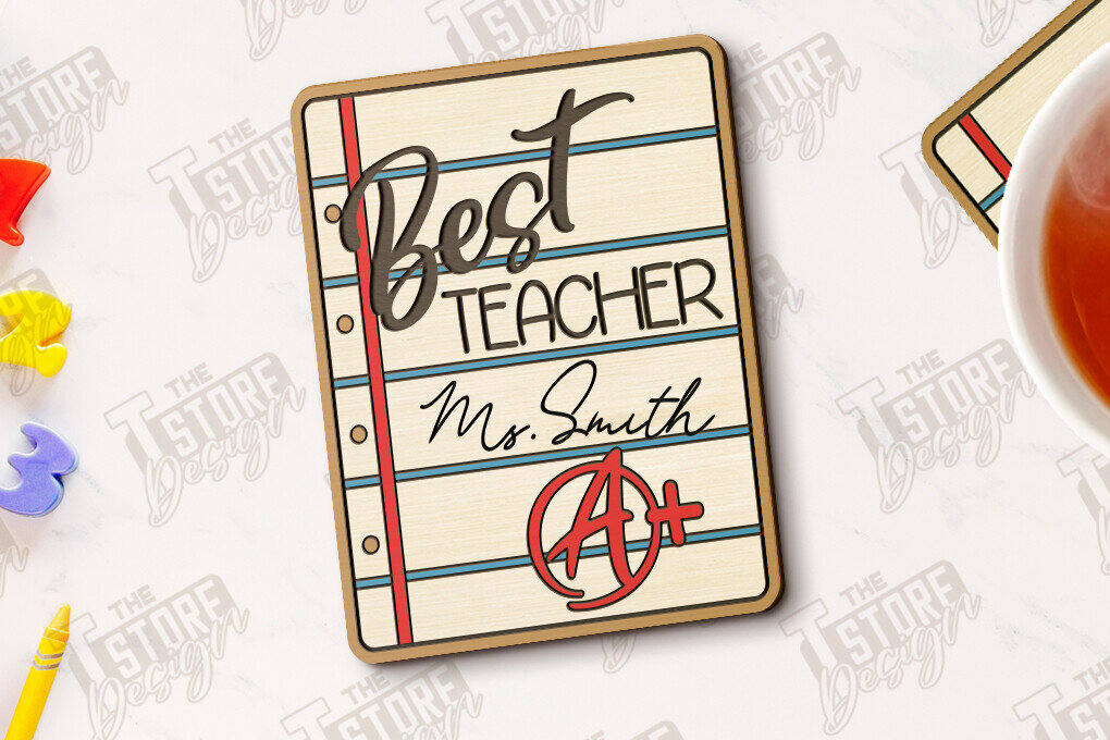 Intra απο ξύλο plywood 3mm-4mm πάχος – Δάσκαλος σουβέρ | Σχολείο | Κύπελλο σουβέρ Δίασταση  20x20 cm INTRAFABR-118678740