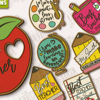 Intra απο ξύλο plywood 3mm-4mm πάχος – Δασκάλα σουβέρ Πακέτο | Σχολικός Σχεδιασμός Δίασταση  20x20 cm INTRAFABR-118678854 - Image 1