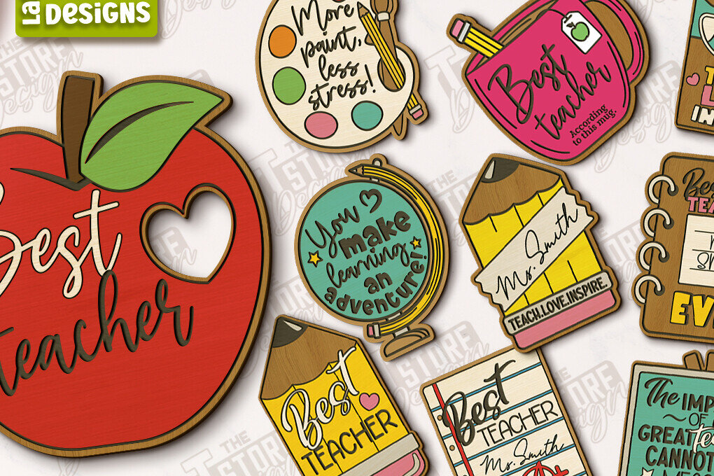 Intra απο ξύλο plywood 3mm-4mm πάχος – Δασκάλα σουβέρ Πακέτο | Σχολικός Σχεδιασμός Δίασταση  20x20 cm INTRAFABR-118678854