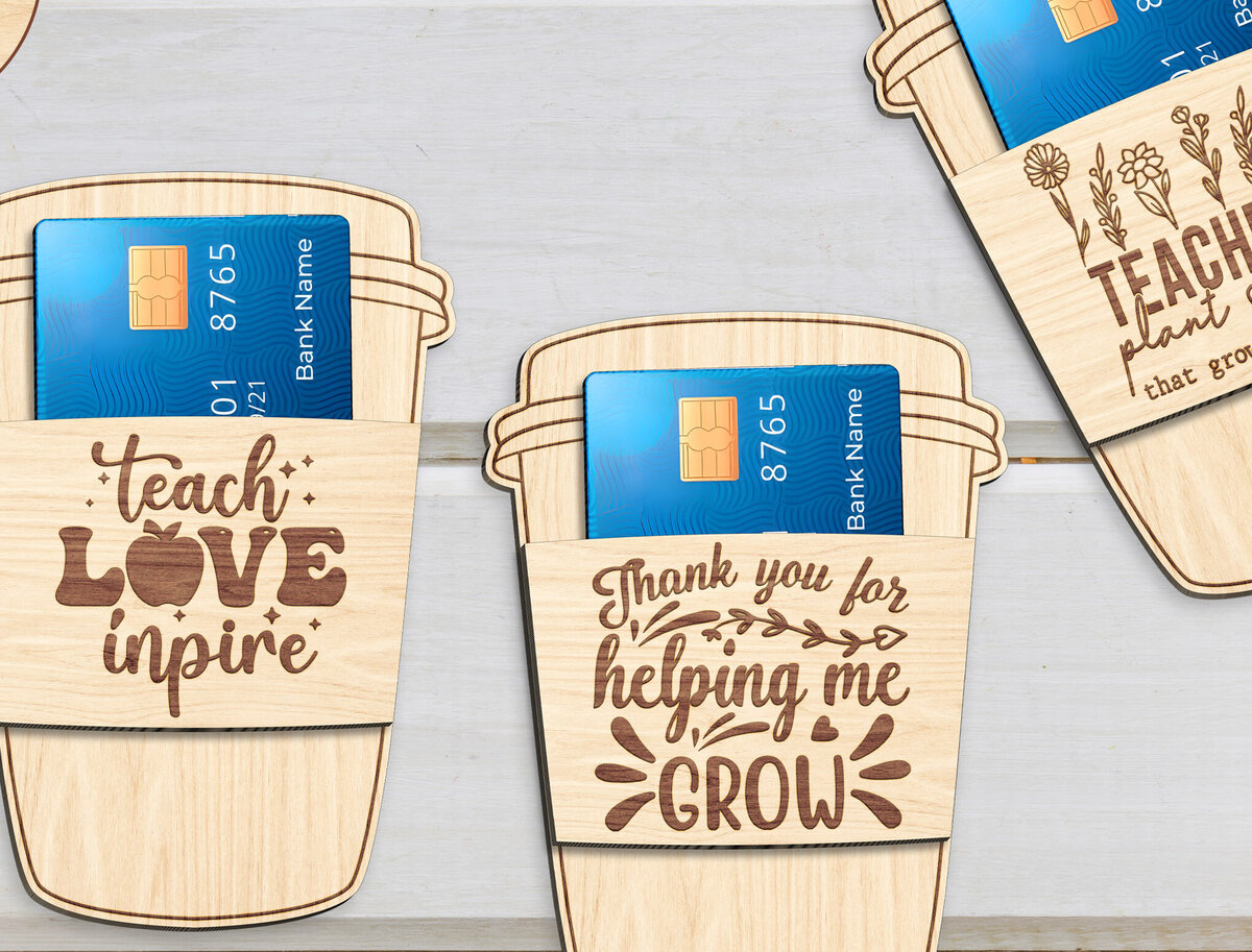 Intra απο ξύλο plywood 3mm-4mm πάχος – Δωροθήκη για καφέ δασκάλα Δίασταση  20x20 cm INTRAFABR-99080283