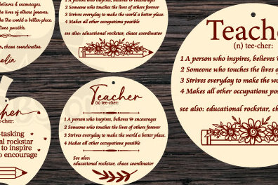 Intra απο ξύλο plywood 3mm-4mm πάχος – Καθηγητής Ορισμός Στολίδι Δίασταση  20x20 cm INTRAFABR-100490761