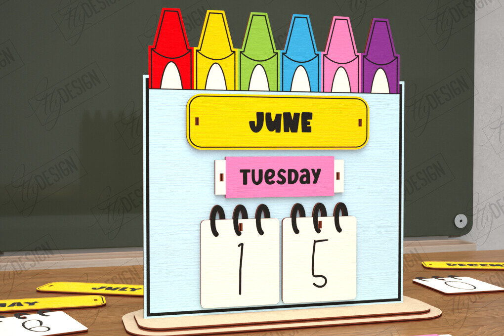 Intra απο ξύλο plywood 3mm-4mm πάχος – Διαρκές Ημερολόγιο Επιτραπέζιου Δασκάλου | CNC Δίασταση  20x20 cm INTRAFABR-115495970