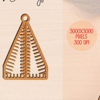 Intra απο ξύλο plywood 3mm-4mm πάχος – Δασκάλα Σκουλαρίκια Bundle Δίασταση  5x5 cm INTRAFABR-121299856 - Image 2