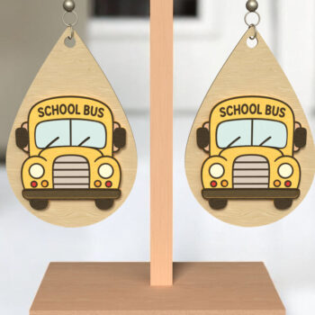 Intra απο ξύλο plywood 3mm-4mm πάχος – Δασκάλα Σκουλαρίκια Bundle Cut Laser Δίασταση  5x5 cm INTRAFABR-121988940 - Image 9