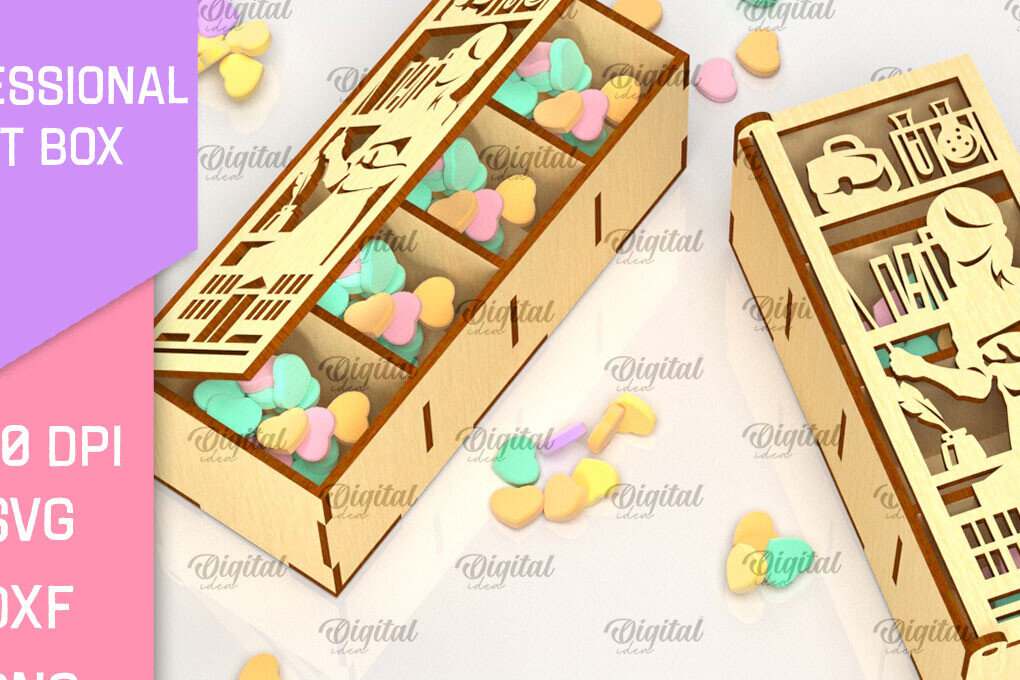 Intra απο ξύλο plywood 3mm-4mm πάχος – Κουτί δώρου δασκάλου Δίασταση  20x20 cm INTRAFABR-98268848