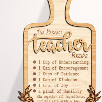 Intra απο ξύλο plywood 3mm-4mm πάχος – Δώρο Δασκάλου Δίασταση  20x20 cm INTRAFABR-99081706 - Image 1