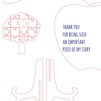 Intra απο ξύλο plywood 3mm-4mm πάχος – Δώρο Δασκάλου Δίασταση  20x20 cm INTRAFABR-99081397 - Image 3