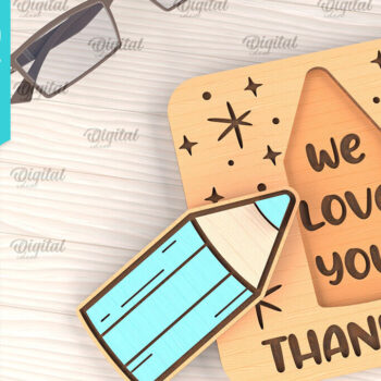 Intra απο ξύλο plywood 3mm-4mm πάχος – Πακέτο ευχετήριων καρτών δασκάλων Δίασταση  20x20 cm INTRAFABR-95714064 - Image 6