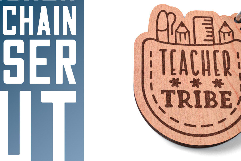 Intra απο ξύλο plywood 3mm-4mm πάχος – Teacher Keychain | Σχολείο Δίασταση  5x5 cm INTRAFABR-60594419