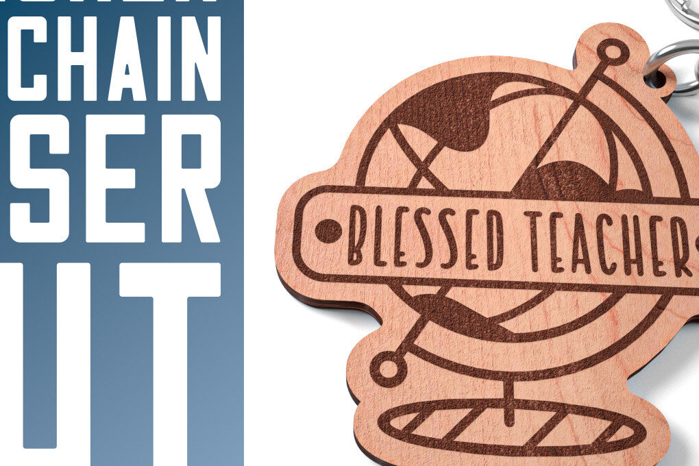 Intra απο ξύλο plywood 3mm-4mm πάχος – Teacher Keychain | Σχολείο Δίασταση  5x5 cm INTRAFABR-60593987