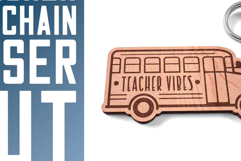 Intra απο ξύλο plywood 3mm-4mm πάχος – Teacher Keychain | Σχολείο Δίασταση  5x5 cm INTRAFABR-60594114