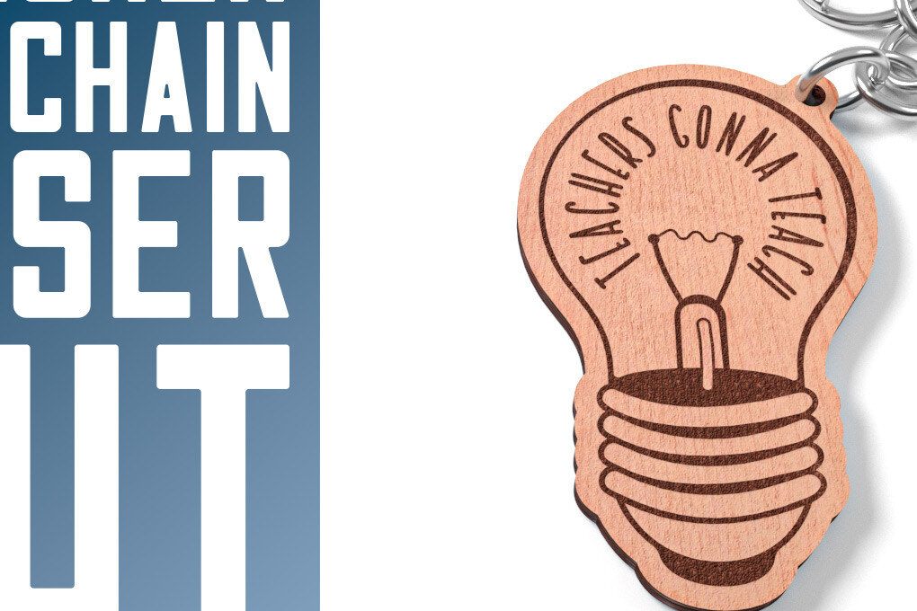 Intra απο ξύλο plywood 3mm-4mm πάχος – Teacher Keychain | Σχολείο Δίασταση  5x5 cm INTRAFABR-60594198