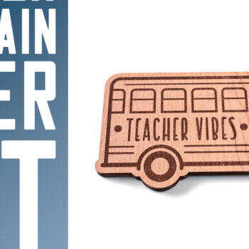 Intra απο ξύλο plywood 3mm-4mm πάχος – Teacher Keychain | Σχολείο Δίασταση  5x5 cm INTRAFABR-60593813 - Image 5