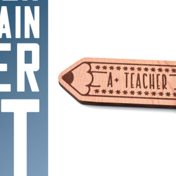 Intra απο ξύλο plywood 3mm-4mm πάχος – Teacher Keychain | Σχολείο Δίασταση  5x5 cm INTRAFABR-60593813 - Image 6