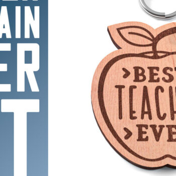 Intra απο ξύλο plywood 3mm-4mm πάχος – Teacher Keychain | Σχολείο Δίασταση  5x5 cm INTRAFABR-60593813 - Image 9