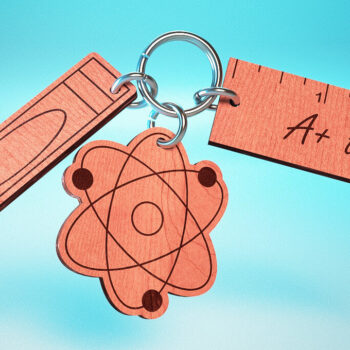 Intra απο ξύλο plywood 3mm-4mm πάχος – Teacher Keychain | Δάσκαλος Δίασταση  5x5 cm INTRAFABR-65563124 - Image 6